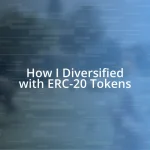 How I Diversified with ERC-20 Tokens