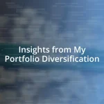 Insights from My Portfolio Diversification